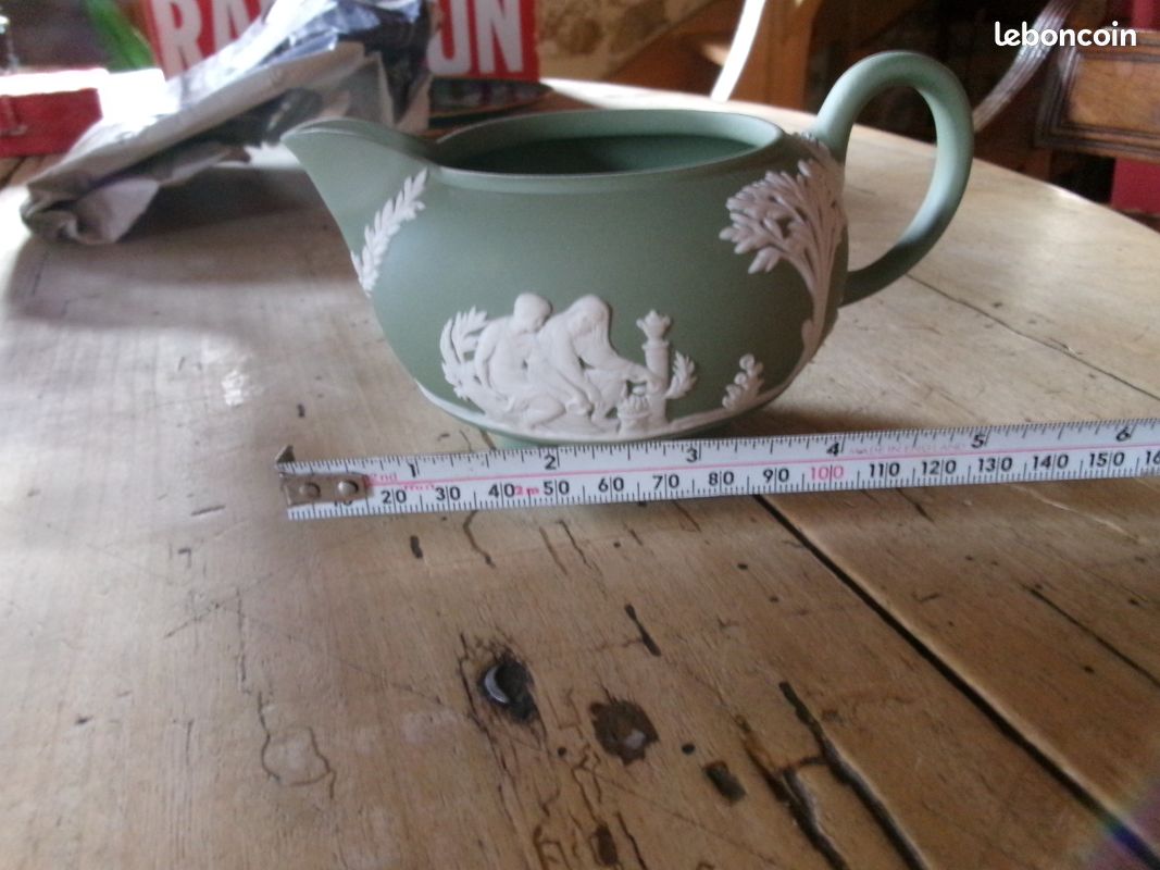ANCIEN PETIT POT A Lait Crème Céramique Schramberg Decor Fleurie EUR 24