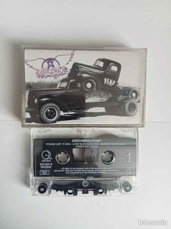 K7 - Cassette audio Aerosmith - Pump 1989 Vintage Hard Rock (image 1)