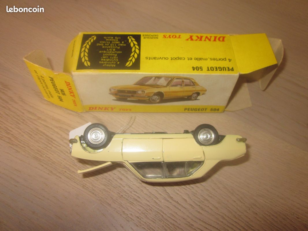 Dinky Toys France Peugeot 504 Cabriolet, Réf 1423, Avec Boîte, D'occasion