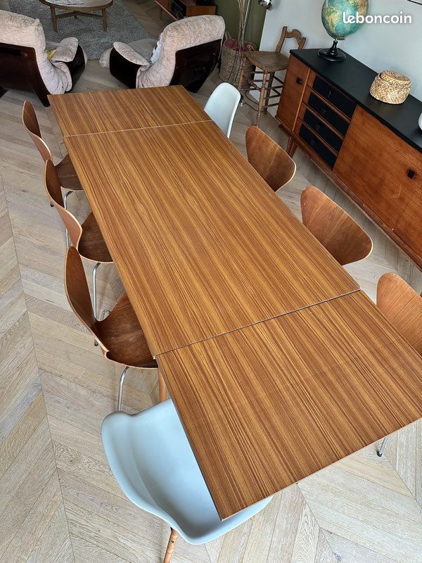 Table vintage extensible style scandinave – année 60/70 (image 4)