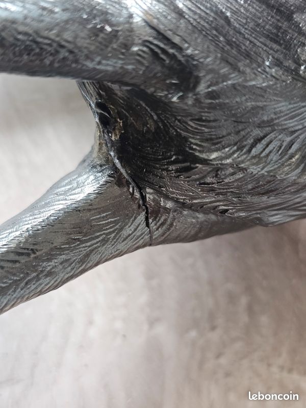 Statue Berger Allemand en Régule – Socle Bois (image 12)