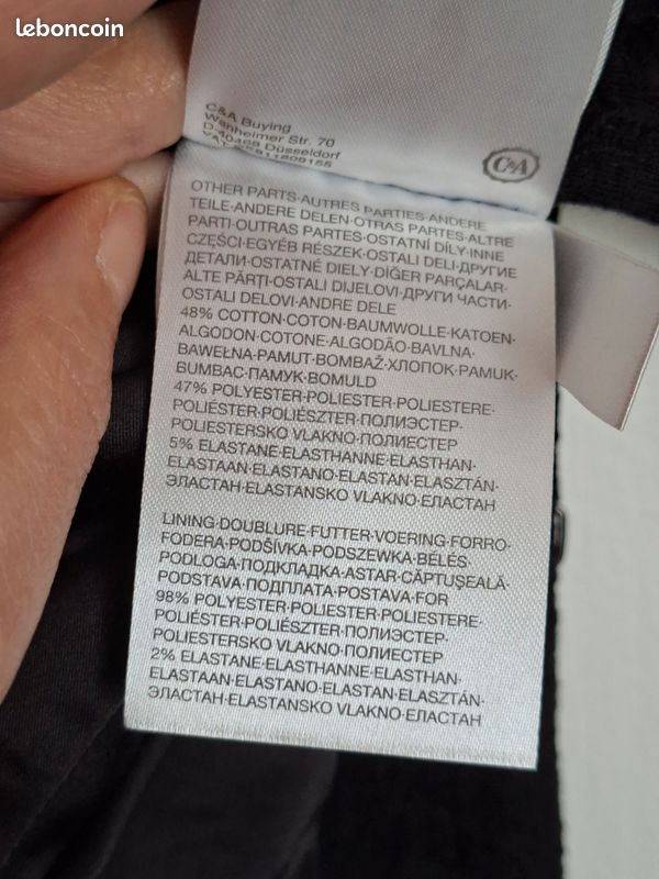 Veste noire taille 48 Your sixth sense C&A (image 14)