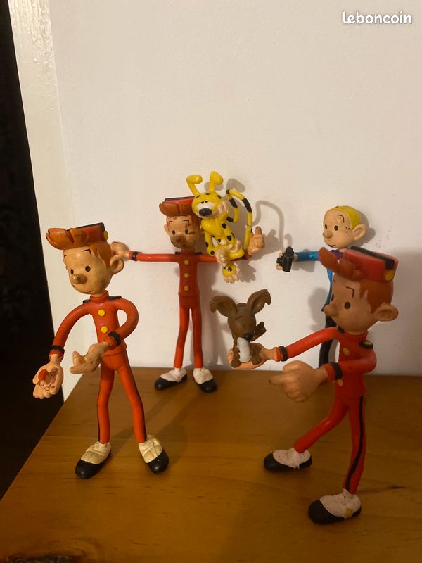 Figurine Marsupilami Spirou En Plastique DUPUIS - Années 1970, Queue Complète