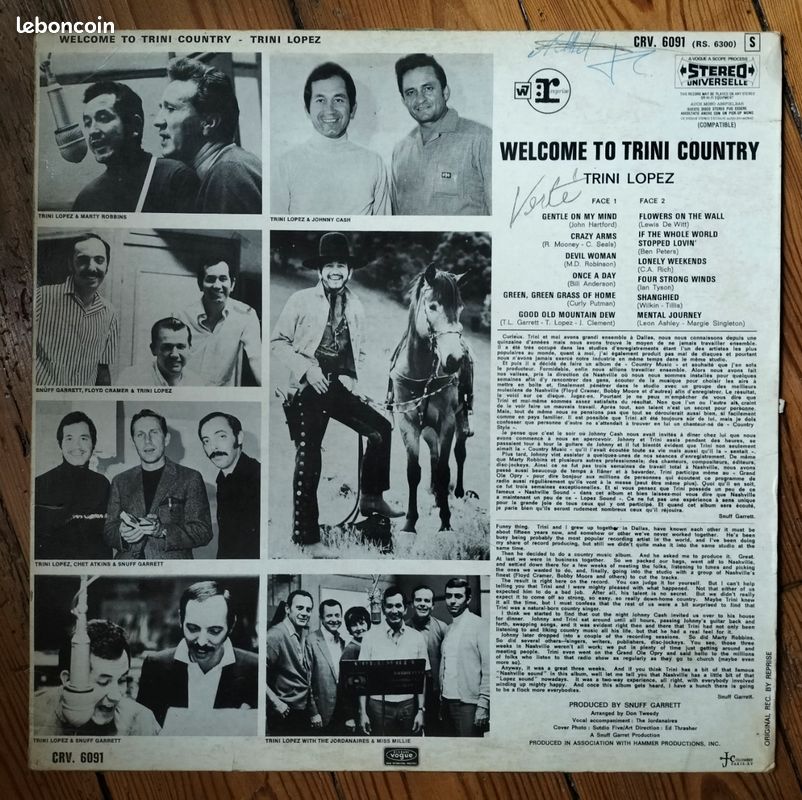 Trini Lopez - Welcome to Trini Country - Vinyle 33t (image 2)