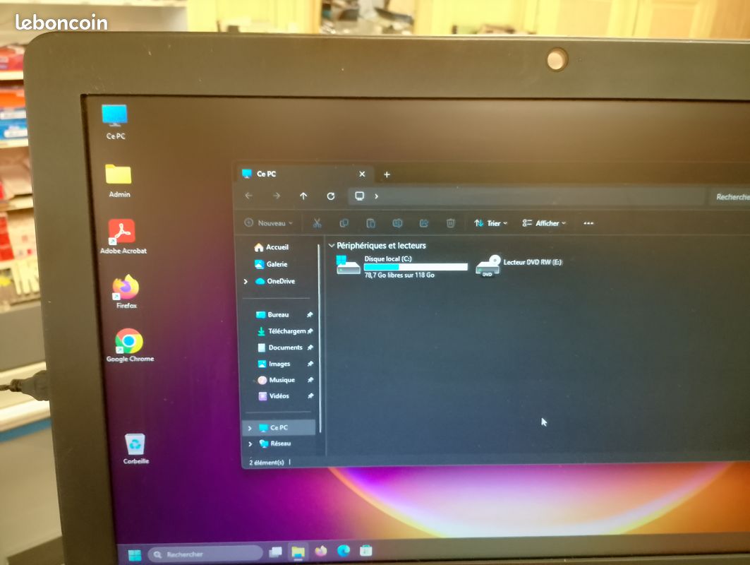 Dell tout en un 20’’, i5-4e/8G ram/128G/DVD rom/ssd/win11Pro/Pack office prêt a l’utiliser (image 3)