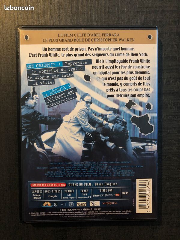 Lot DVD - Policiers : KING OF NEW YORK / 36 QUAI DES ORFEVRES / HENRY : PORTRAIT D'UN SERIAL KILLER (image 7)