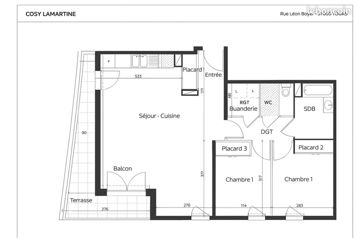 Appartement 3 pièces 80 m² (image 10)