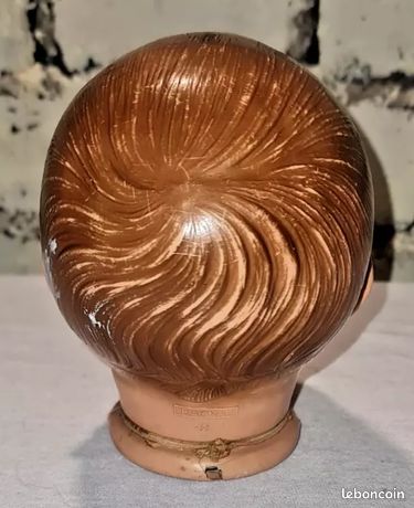 ANCIENNE PETITE TETE DE POUPEE RAYNAL YEUX DORMEURS RIBOULANTS N°2