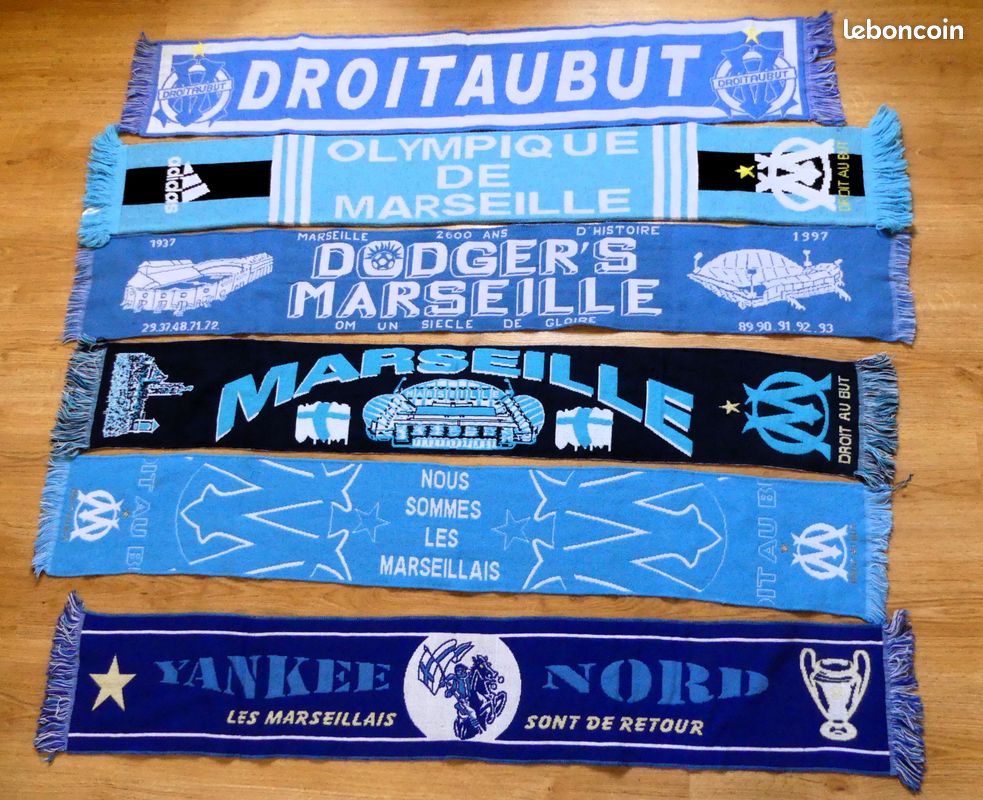Écharpe De Foot Rétro Olympique De Marseille – Droit Au But – Années 2010