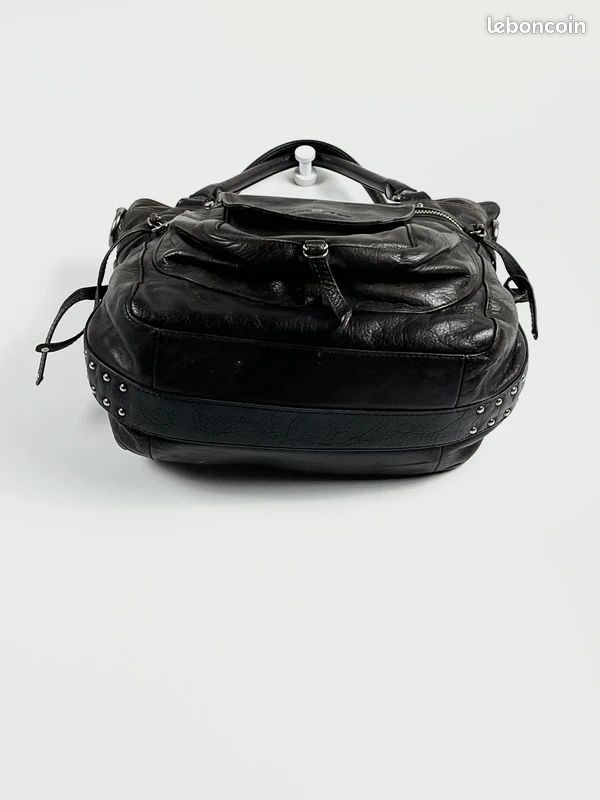 Lancaster Soft Vintage Nova 5763 809 - Sac à main cabas porté épaule en cuir marron foncé (image 4)