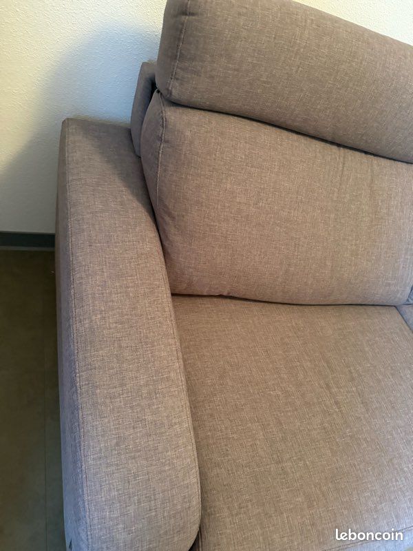 Canapé convertible rapido gris tbé matelas confort (image 4)