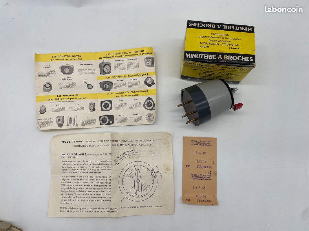 GraLab 300 - Minuterie électrique Vintage Analogique - NEUVE Avec Papiers - Boîte Ouverte