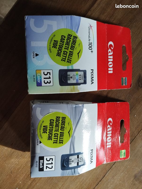 Cartouches D'encre Compatibles Canon PG512 XL & CL513 XL - Lot De 1, 2, 3 Ou 4 - Neuf