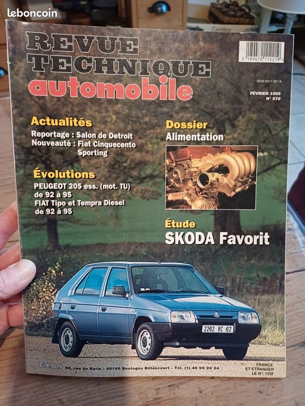 RTA Revue technique automobile 570 Skoda Favorit (image 1)