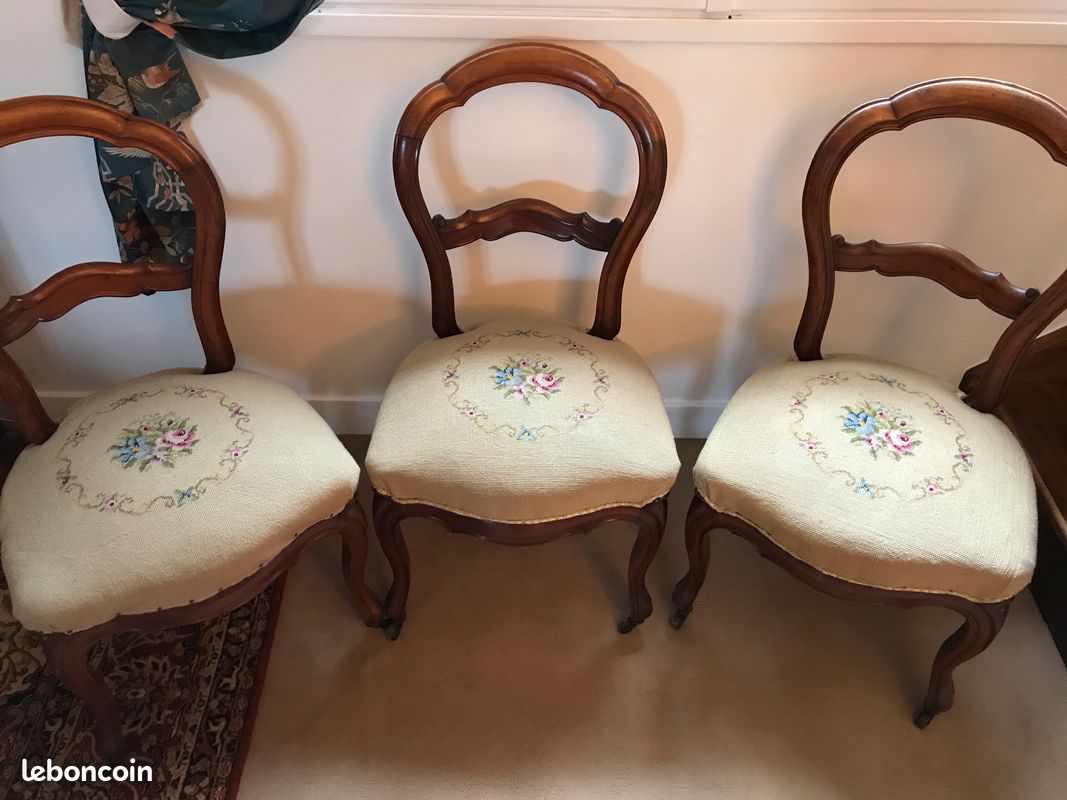 3 chaises anciennes à restaurer (image 1)
