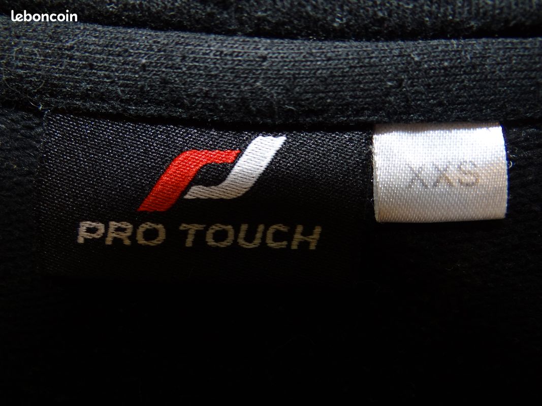 Sweat a capuche pro touch xxs noir (image 3)