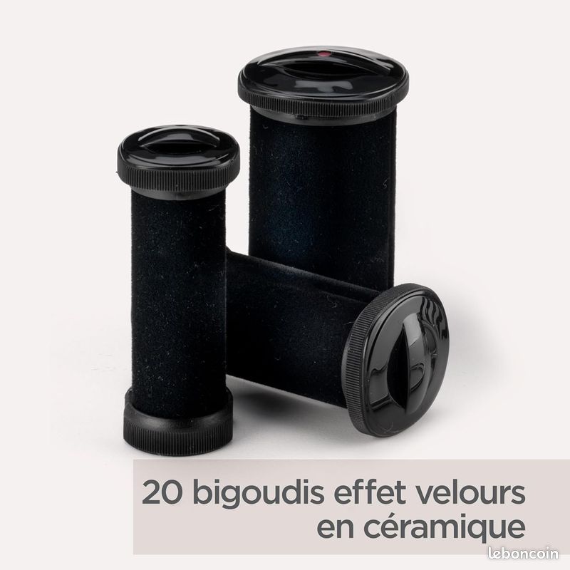 BaByliss Bigoudis Chauffants Thermo-Ceramic Roller, Noir - 20 bigoudis avec 3 diamètres pour des boucles et un volume durables RS035E (image 9)