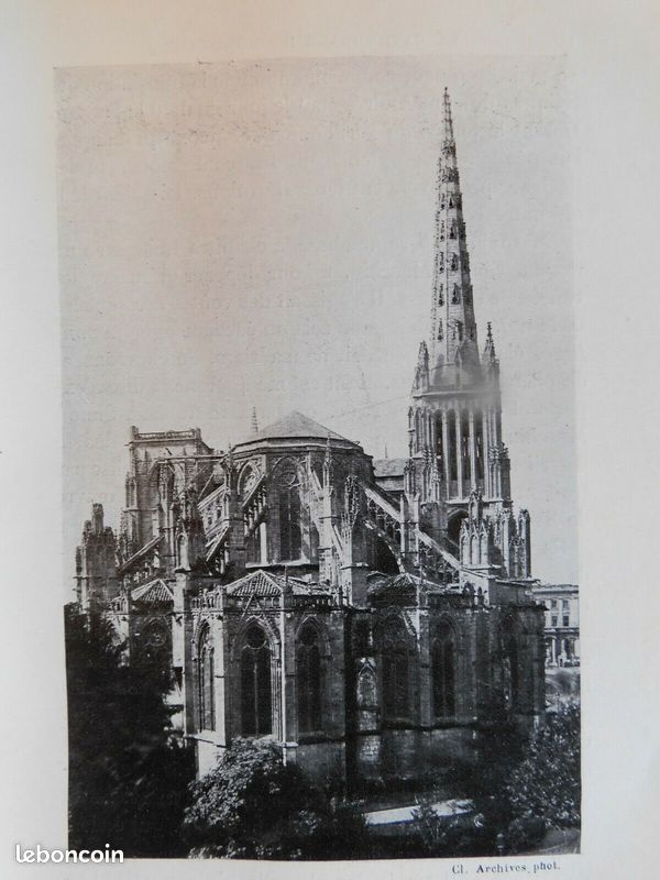 Cathédrales de bordeaux & saint-pol-de-léon kreisker courteault/lécureux 1925-35 reliure architecture sculpture religion Bretagne (image 4)