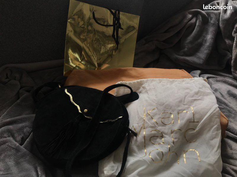 Sac rond noir et doré bandoulière Karl Marc John (image 1)
