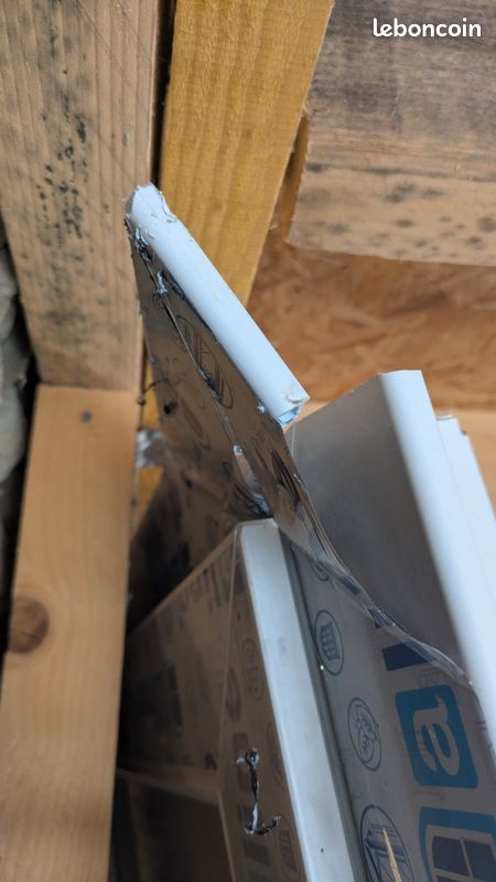 Porte d'entrée pvc 965x2200mm bois/blanc (image 4)