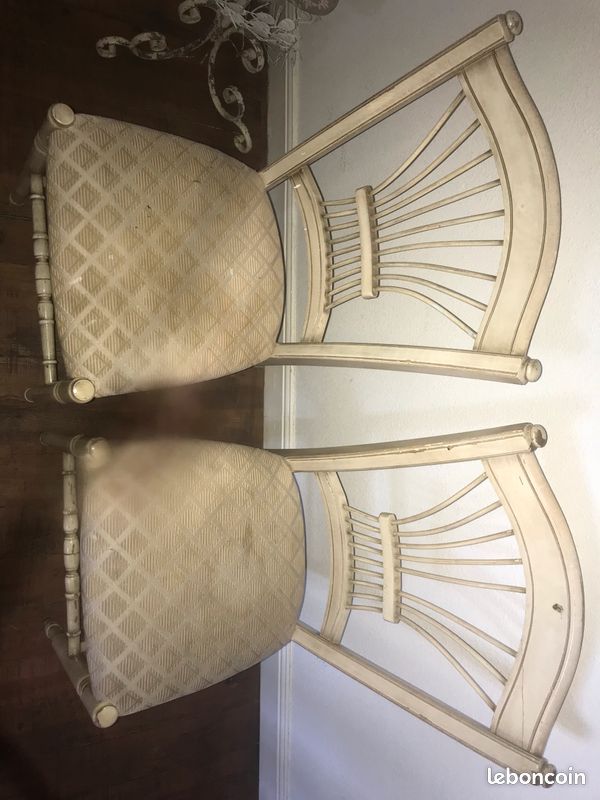 Chaises beige écru (image 3)