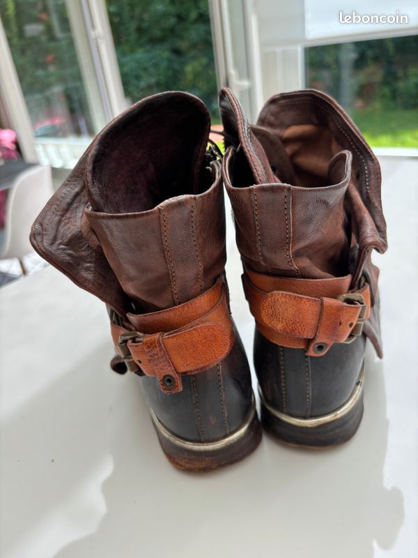 Bottines AirStep AS98 cuir marron Femme 40 Chaussures