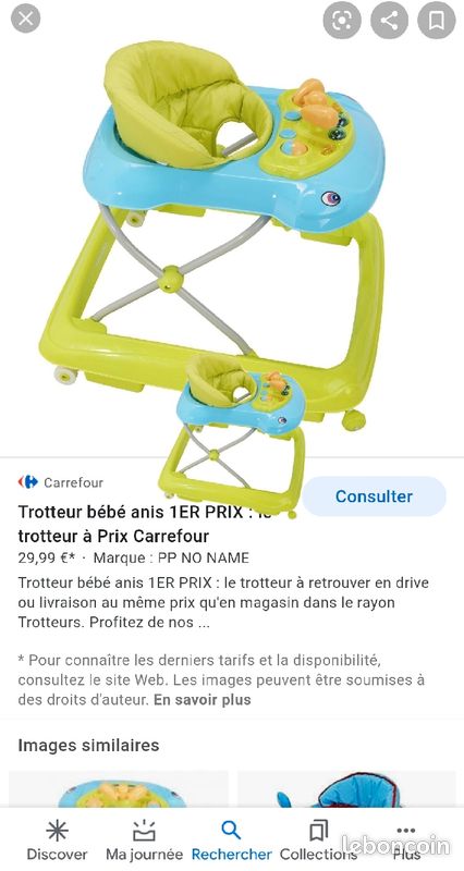 Trotteur Tigex D Occasion Annonces Equipement Bebe Leboncoin