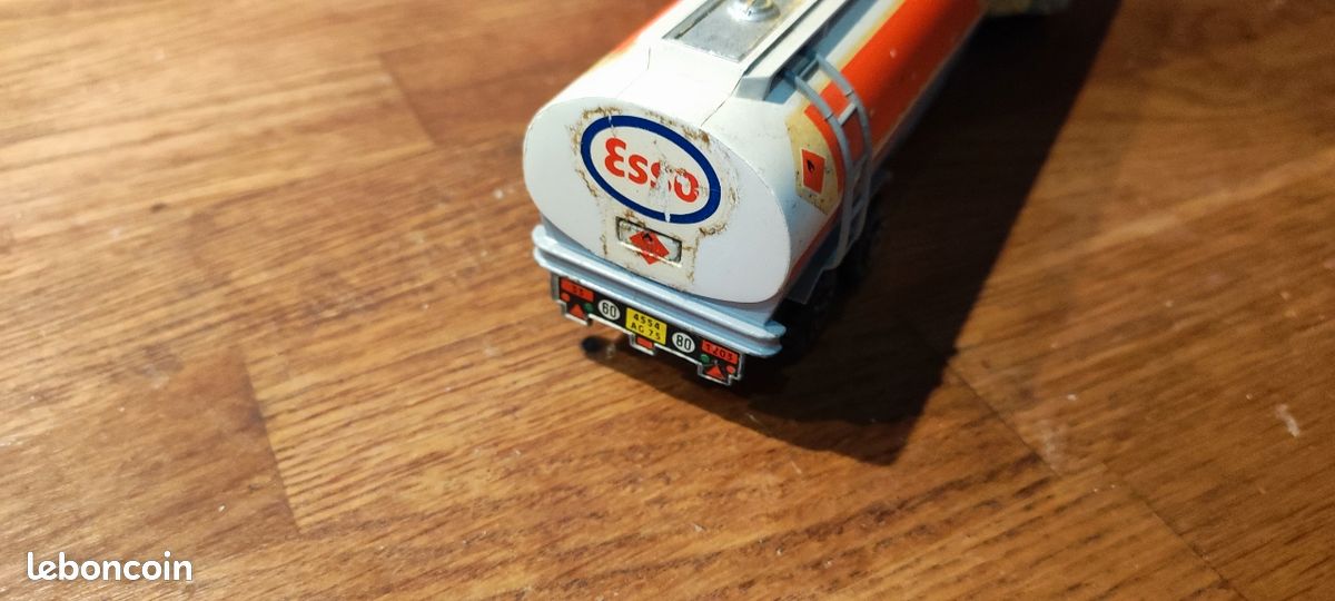 Camion Citerne Esso Standard MARKLIN - Jouet Mécanique En Tôle 44cm (Allemagne, Vintage)