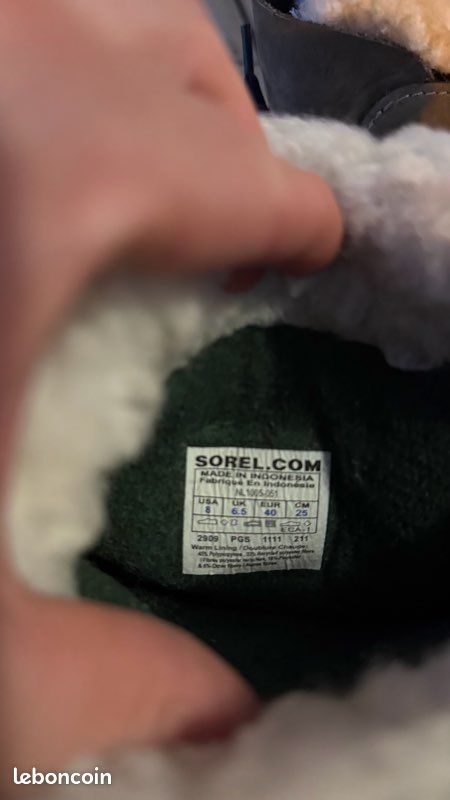 Bottes Sorel caribou 40 excellent état (image 7)