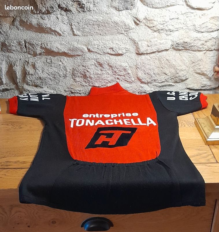 Maillot Cycliste Homme Cataluna – Gran Pirelli – Taille 2XL – Full Zip – Polyester – Occasion Italie