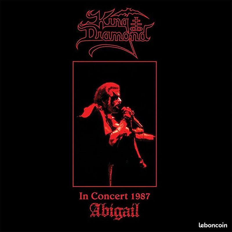 King Diamond "In Concert 1987 - Abigail". Vinyle Cool Grey marbled. LP num 200 ex (image 1)