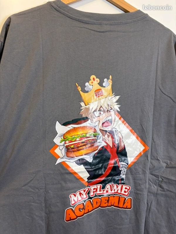 T-shirt Imprimé My Hero Acadamia Burger King Crunchyroll (image 5)