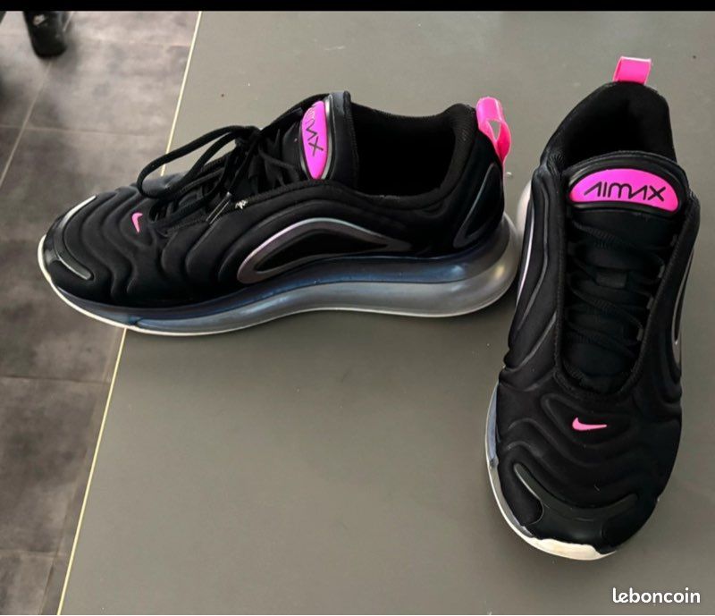 Baskets Noir Air Max 720 Noir Rose Air Max Nike 720 Noir Rose