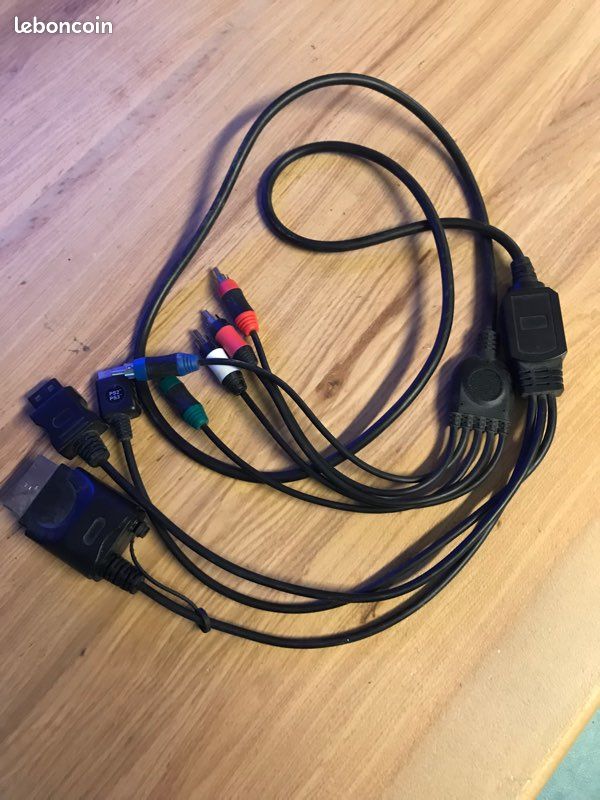 Câble vidéo multi console xbox360 ps1 ps2 ps3 Wii (image 1)