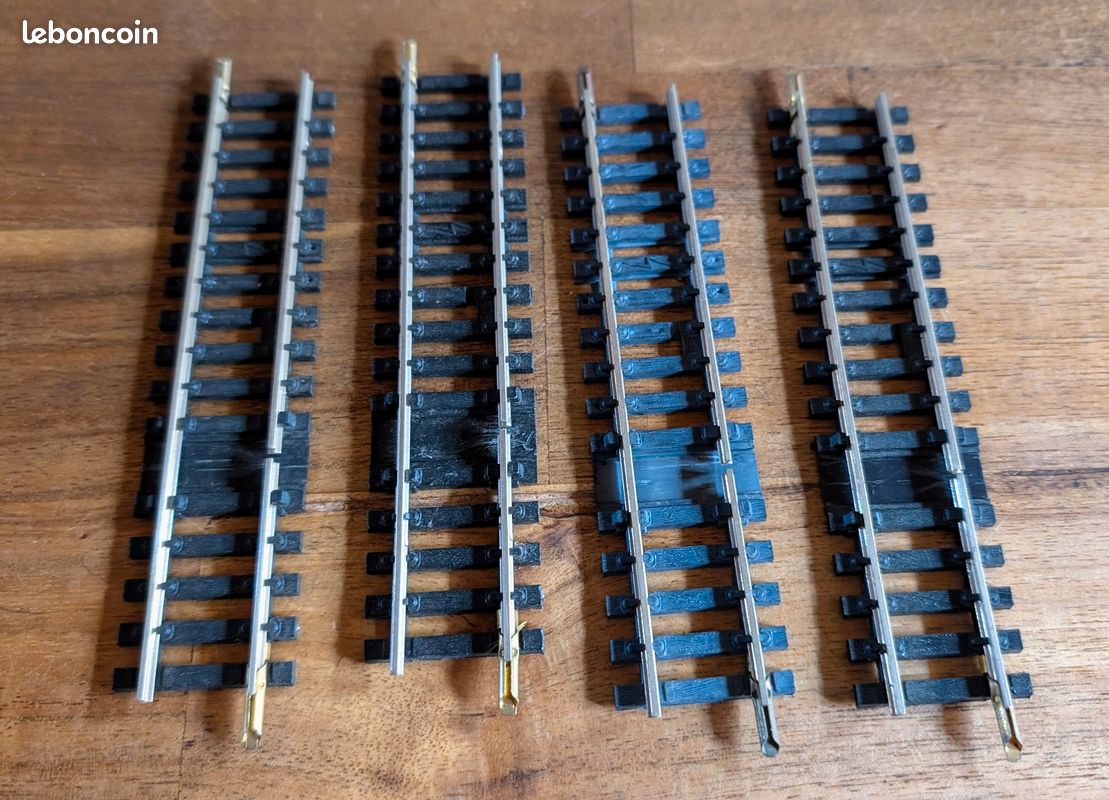 Jouef Ho 4751 2 Demi Rail Droit D'alimentation A 1 Coupure N°475/2A