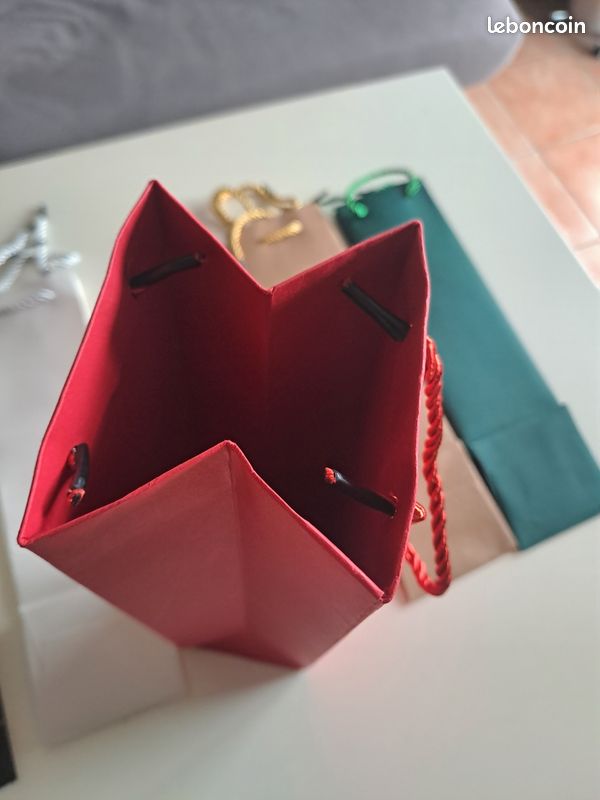 sourcing map 18x12cm Cordon Coulissant Cadeau Sacs 2Pcs Doux Flanelle Tissu Rangement Sacoche pour Bijouterie Verres Mariage Gris Rose Rouge