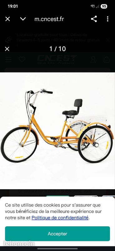 Tricycle noir neuf (image 2)