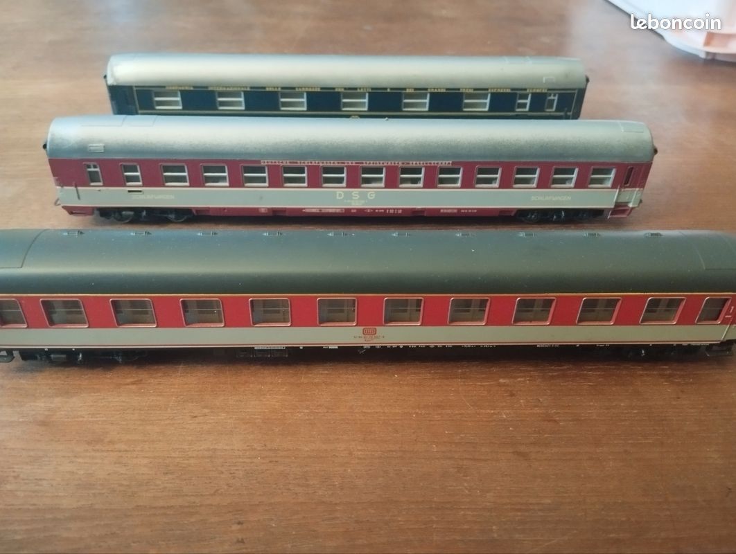Wagons marchandises - Lote de 4 vagones de mercancías ho