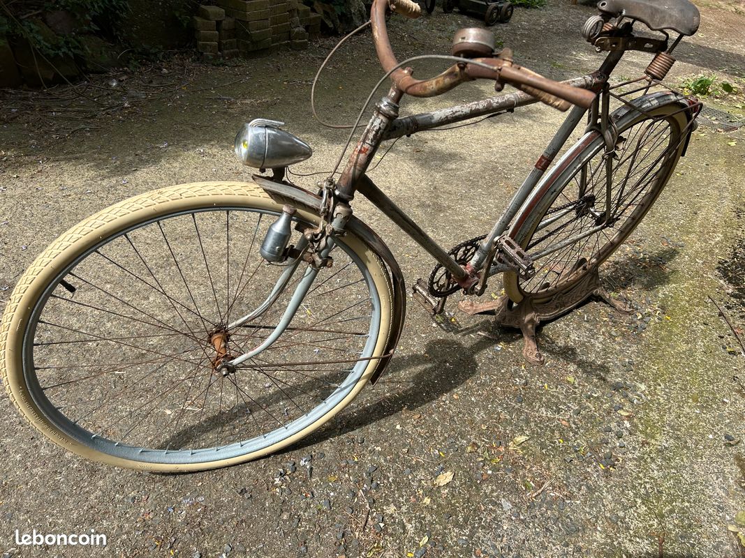 Ancien Vélo De Course Rich-Land Années 1920-1930 – Pour Pièces / Restauration