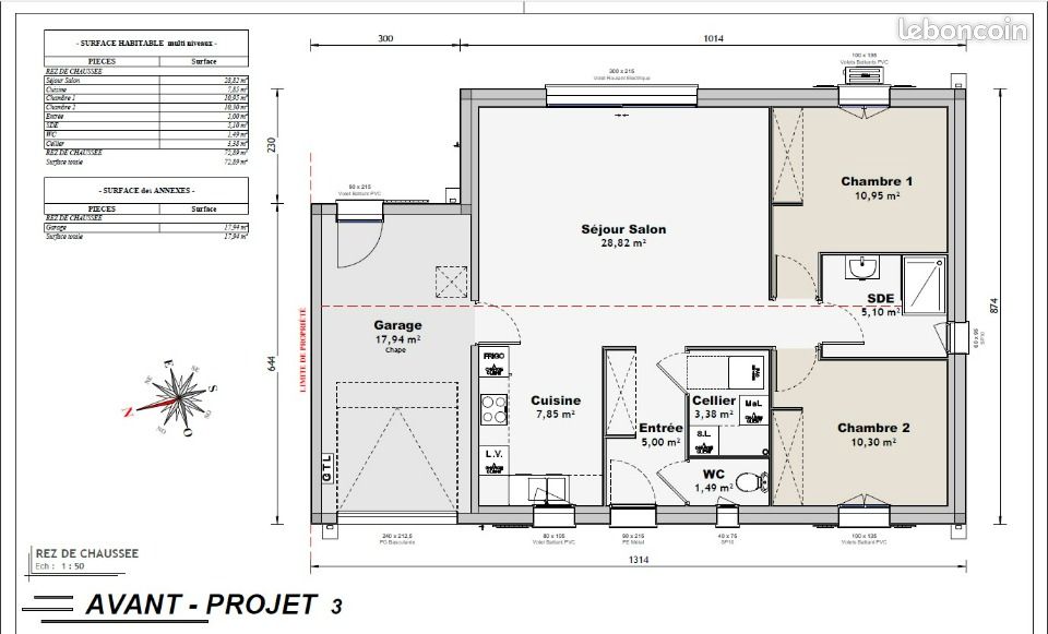 Maison 3 pièces 72 m² - Anais 16560 (image principale 5)