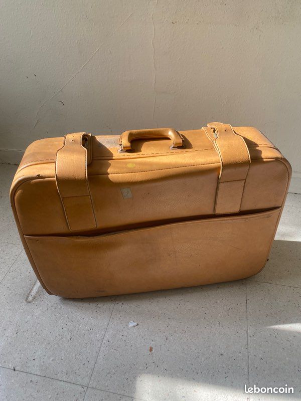 Valise Valisette Ancienne Voyage Golden Leaf - FR
