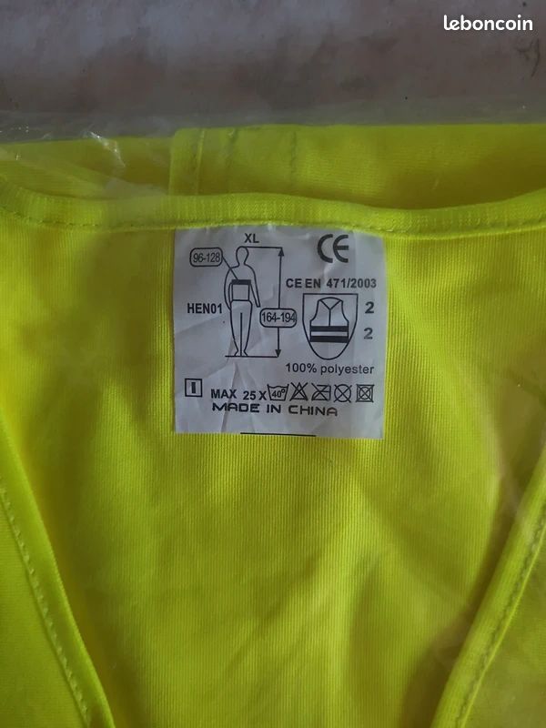 Gilets de sécurité taille xl (image 3)