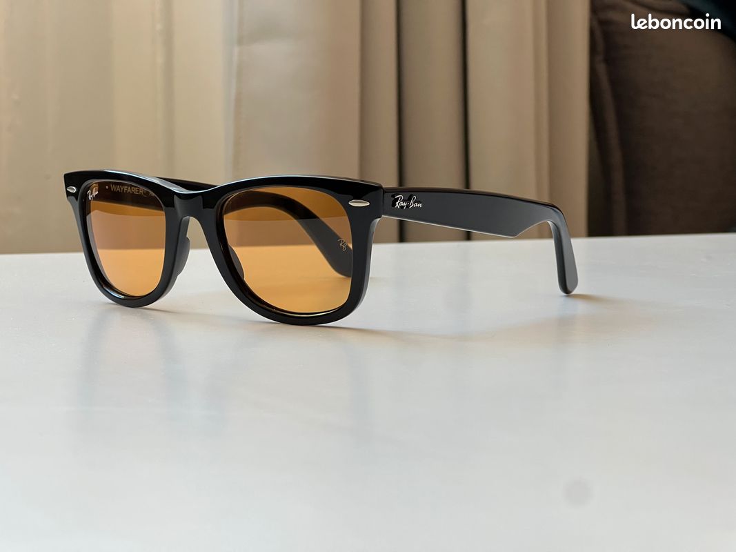 Rayban Wayfarer verres oranges + étui premium (image 9)