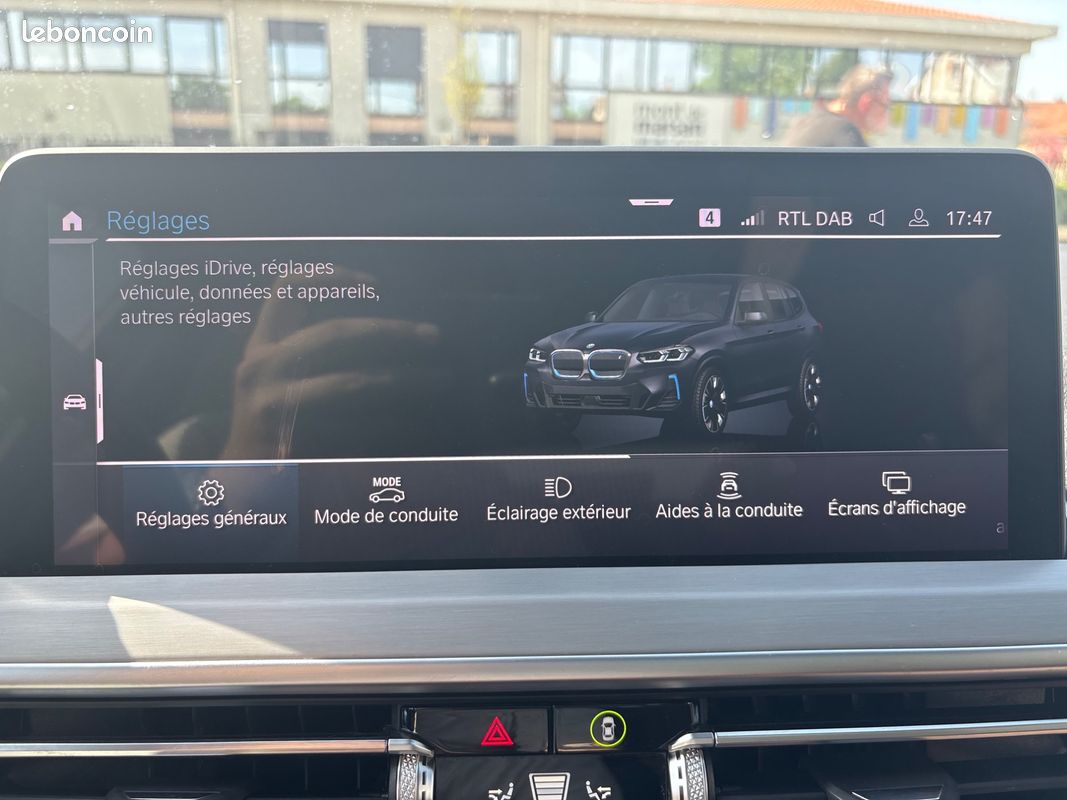 Bmw ix3 electric 285 ch pack m sport 109ppm 80kwh impressive bva / suivi bmw / toit ouvrant / carplay (image 29)