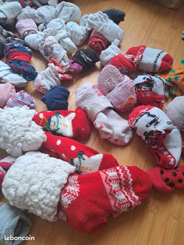 Lot chaussettes enfant toutes tailles (image 2)