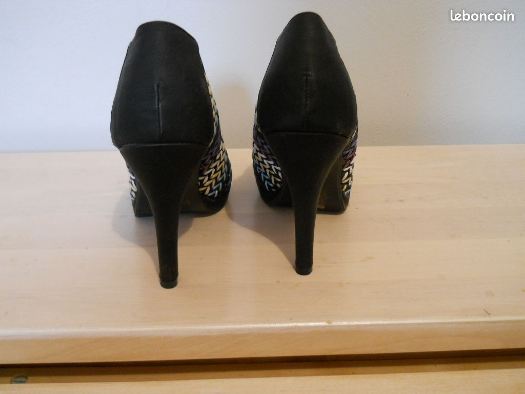 EDEFS Escarpins Peep Toe Femme Talons Hauts 14cm - Plateformes Bout Ouvert Chaussures Élégantes