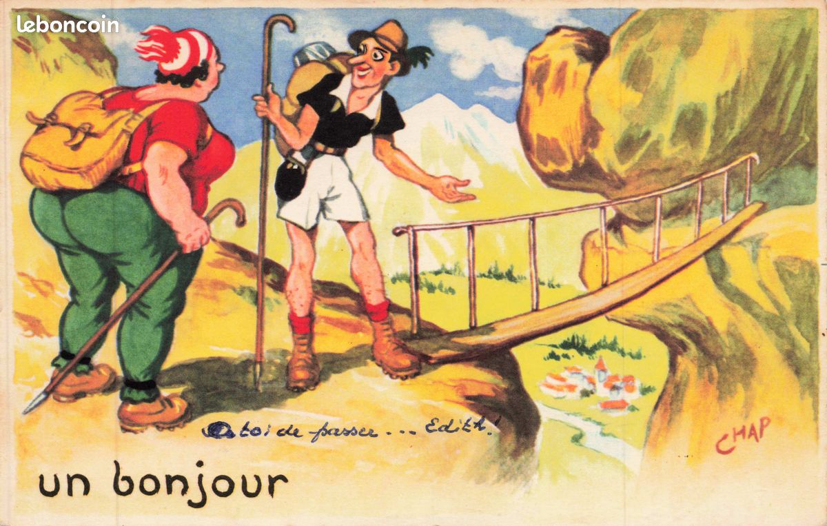 Carte Postale Vintage Johnson Oberdan Début Du 900 Poste Militaire