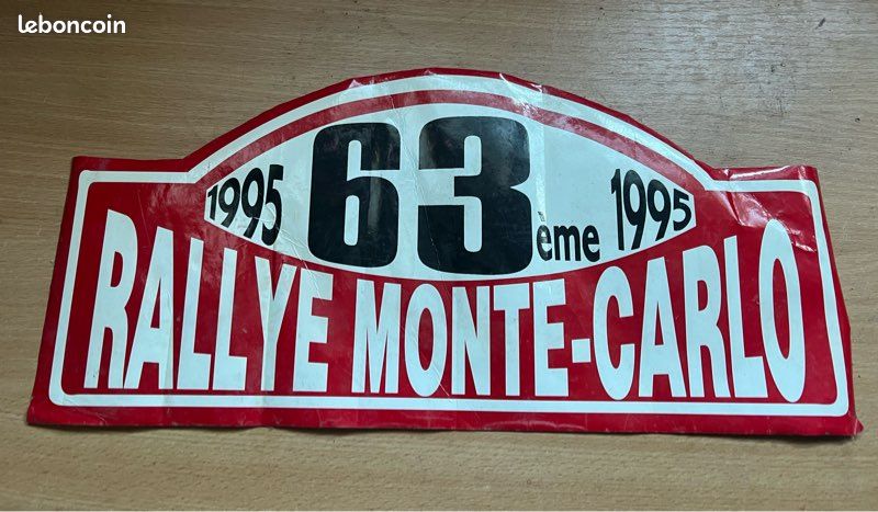 Autocollant D'origine 3ème Rallye Monte-Carlo Historique 2000 - Sticker Voiture - État Neuf