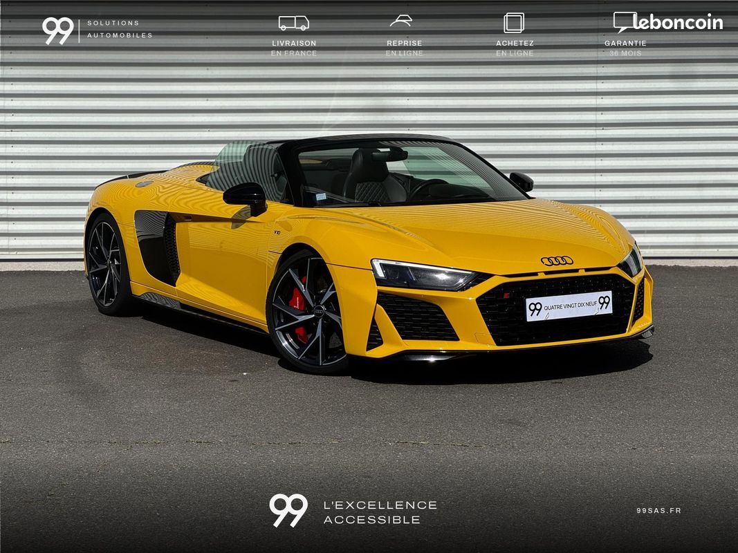 AUDI R8 Spyder V10 620ch Performance malus payé Miltek Carbon Full LOA 1521e/ MOIS LIVRAISON REPRISE (image 1)
