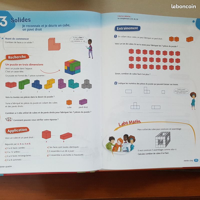 MATHS - CE2 - FICHIER + CAHIER de GEOMETRIE - La tribu des maths (image 8)